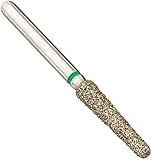 Crosstech Multi-Use Diamond Burs 856L/020C (2.0 mm head size, 9.0 mm head length), Friction Grip Shank, Coarse, Round End Taper (Pack of 5)
