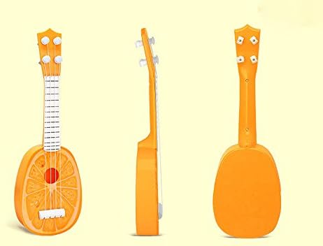Kid's Fruits Style Simulation Guitar 4 string Music Toys for Children guitar (Orange)