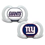 Baby Fanatic 2 Piece Pacifier Set, New York Giants