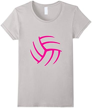 Women's Women Volleyball Apparel - Graphic design t-shirt for girls Medium Silver