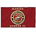 Bonsai Tree 3x5 Feet USMC Marine Corps Flag - Vivid Color and Fade Resistant and Double Sided - Military Flags Polyester Brass Grommets American Flag Home Decorations