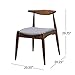 Christopher Knight Home Francie Fabric Dining Chairs, 2-Pcs Set, Charcoal