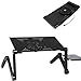 MallMall Adjustable Notebook Computer Stand Laptop Desk Portable Home Use Executive Office Assembled Folding Table Light Weight Ergonomic TV Bed Lap Tray withh Mouse Pad (Computer Stand with Fan)thumb 4