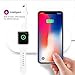 FACEVER 2 in 1 Qi Wireless Charging Pad, Fast Charger Compatible with iWatch Apple Watch Series 4/3/2, iPhone X XS MAX XR 8 8 Plus, Samsung S8 S7 Edge S6 Edge+ Note 8, Nexus 5/6/7, White