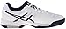 ASICS Men's Gel-Dedicate 4 Tennis Shoe,White/Navy/Silver,10 M US