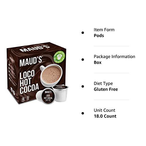 Maud's Dark Hot Chocolate (Loco Hot Cocoa), 18ct. Solar Energy Produced