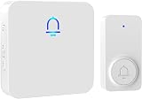 SECRUI Wireless Doorbell 1000 ft IP55 Waterproof 32 Chimes Battery