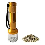 LGtrade Electronic Herb Crusher Grinder Weed for Metal Herb Grinder Tabacco Crusher Grinder Cracker, Gold, Zinc Alloy