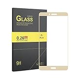 Huawei Honor Note 8 Screen protector, KuGi ® Huawei Honor Note 8 - High Quality Full Cover 9H Hardness HD clear Tempered Glass Screen Protector for Huawei Honor Note 8 smartphone(Gold)