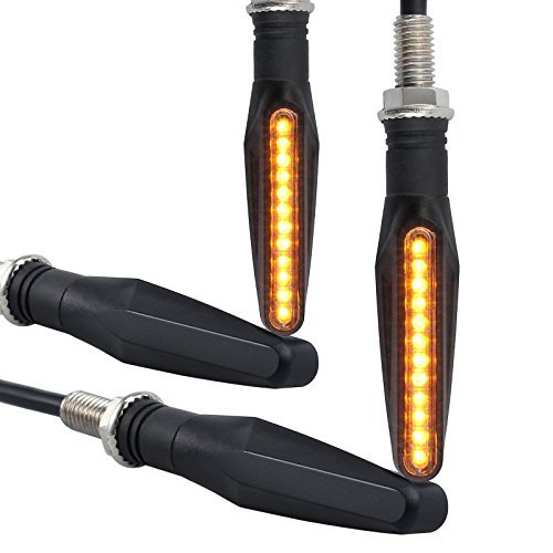 Justech 4pcs turn signal lights motorbike indicatorstur…