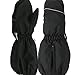 Kids Waterproof Ski Snowboard Cold Weather Winter Gloves mittens with 3M Thinsulate for boys girls (Black, 8-11 yrs)