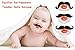 3Pcs Mustache Pacifier for Baby, KOMIWOO Funny Gentleman Mustache Lip Pacifier Cute Novelty Baby Stuff for Newborn Infant, Latex Free Made with Soft Silicone - Great Baby Shower Gift!