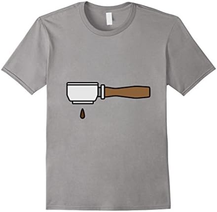 Men's Barista Portafilter Coffee T-Shirt Small Slate