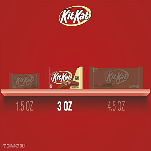 KIT KAT Milk Chocolate King Size Wafer Candy, Bulk, Individually
