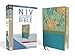 NIV, Thinline Bible, Large Print, Leathersoft, Teal, Red Letter, Comfort Print
