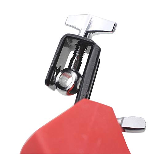 1PC Percussion Drum Bell Block Cowbell Cow Bell Mountable Mallet Musical Instrument Accessory Red New