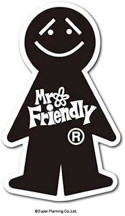 Amazon Co Jp Mr Friendly ミニステッカー 黒 ブラック ミスターフレンドリー ステッカー Lcs986 キャラクター グッズ ホビー