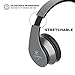 AILIHEN I60 On Ear Headphones with Microphone for Laptop Tablet Android IOS Smartphones(Grey)