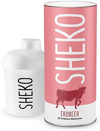 Diet Shake Strawberry HERBAVITALIS + free Diet Shake Bottle • 25 Meals of High Protein Shakes • Weight Loss Protein Powder • High Protein Diet Shake