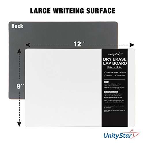 image for UnityStar White Board, 9 x 12 inches Dry Erase Board Portable Small Wh