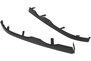 FSFY Front Headlight molding Retainer Filler Panel Trim Lower Grille Bumper Black ABS For BMW E46 M3 2001-2006 Car 1 Pair