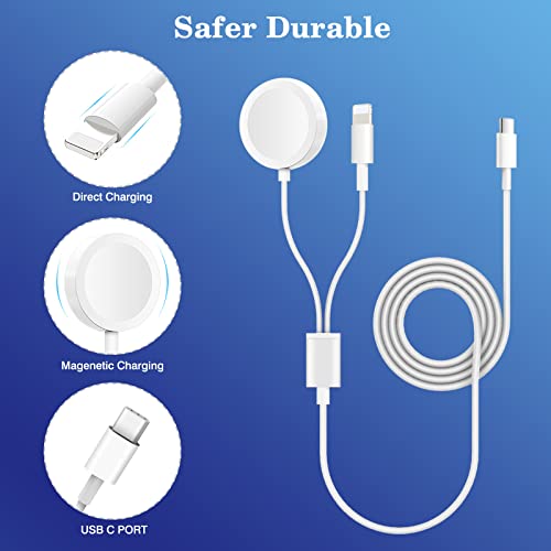 Apple Watch Fast Charger, 20W PD USB C Charger iWatch Charger with 2 in 1 Charging