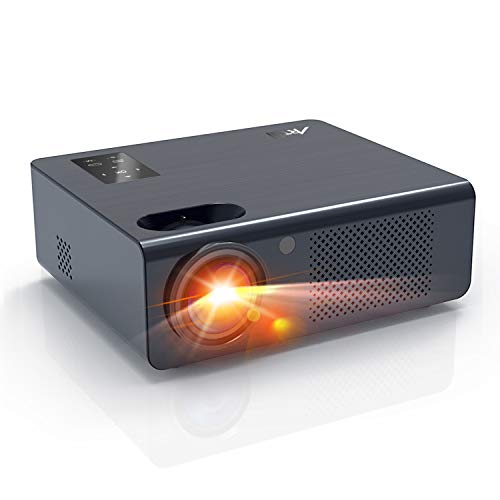 Movie Projector- Artlii Energon Home Theater Projector with Dolby HiFi Stereo and Screen Zooming, 250″ Outdoor Projector Support Full HD 1080P, LED Projector Compatible HDMI Chromecast TV Video Games