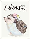 2019-2020 Calendar: Two Years | January 2019 to December 2020 Daily Weekly Monthly Calendar Planner With To Do List | Happy Hedgehog Cover by Kim R. Jacquez