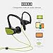 Chamfind Bluetooth Headphones, Wireless Earbuds Bluetooth V4.2 Stereo Earphones, IPX5 Waterproof Sports Neckband Headset, With Mic Bass Noise Reducing for Gym Running(Green) - Fozento