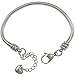 ICYROSE The Forever Bracelet Stainless Steel Starter Charm Bracelet for Adults & Kids Fits European Style Beads Comes with 2 Beads (Lobster Claw 8