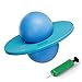 Little World Pogo Ball Fun Hopper Sports High Balance Bounce Jump Board Ball Platform Fitness Ball for Aerobic Balance and Coordination Exercises, Blue