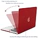 MOSISO Plastic Hard Case with Keyboard Cover with Screen Protector Only Compatible MacBook Pro Retina 13 Inch No CD-Rom (A1502/A1425, Version 2015/2014/2013/end 2012), Red