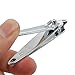 uxcell Silver Tone Oblique Mouth Design Side Slanted Finger Nail Clipper Cutter 2 Pcs