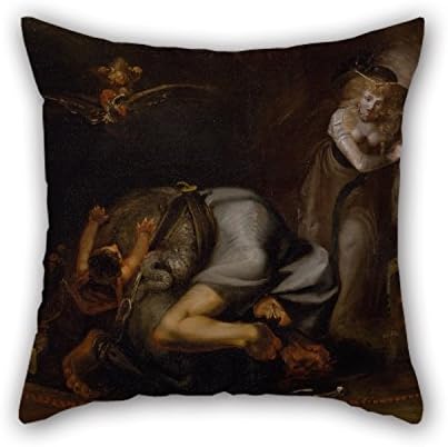 SkuGo Oil Painting Henry Fuseli - Scene Of Witches, From 'The Masque Of Queens' By Ben Jonson Pillow Shams 20 X 20 Inches / 50 By 50 Cm Best Choice For Kids Room,deck Chair,car Seat,divan,her,teens