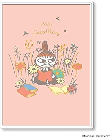 Amazon 21年手帳マンスリー ムーミン コミックデザインダイアリー リトルミイと本 手帳 文房具 オフィス用品