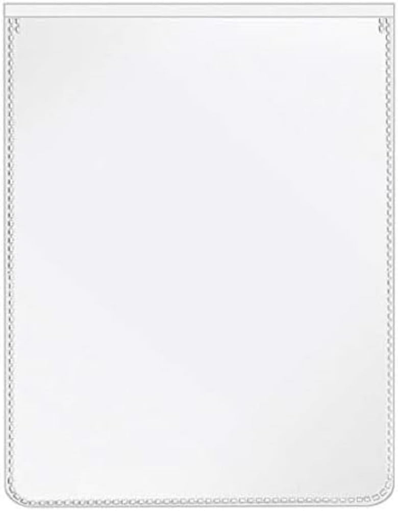 VELOFLEX 3113510 Protective ID Card Sleeves 89 x 110 mm Polypropylene Film with Tear-Proof Copy-Safe Pack of 100