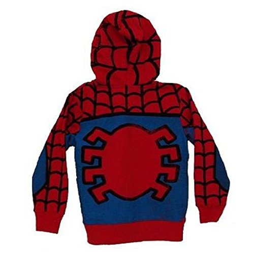 The Amazing Spider-Man Marvel Comics Costume Mask Zip Up Youth Hoodie Hooded Sweatshirt Select Shirt Size: Youth Large