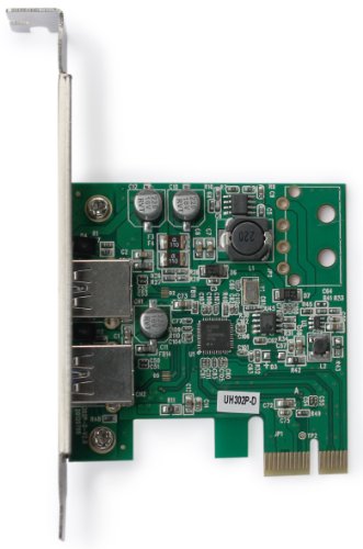 Plugable PCI Express to SuperSpeed USB 3.0 2-Port Expansion Card for Desktops (Latest Renesas ÂµPD720202 xHCI 1.0 chipset)