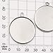 iloveDIYbeads 20pcs Fit 30mm Stainless Steel Round Blank Bezel Pendant Trays Base Cabochon Settings Trays Pendant Blanks For Jewelry Making DIY Findings (10688-30mm)