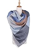 OTIOTI Womens Poncho Sweaters Winter Warm Thick Knitted Shawls Reversible Wraps With Tassel Plus Size