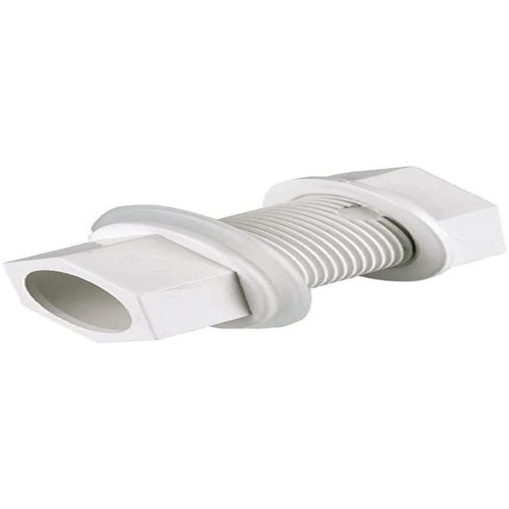 Merriway BH02954 Overflow Straight Tank Connector, White