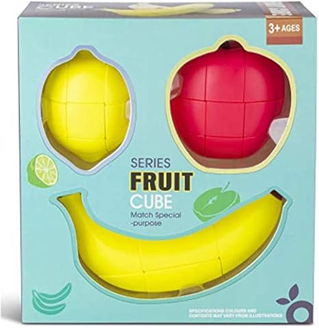 Amazon Co Jp バナナレモンキューブ創造的な教育パズルフルーツ小児マジックキューブ子供のギフト キューブフルーツセット ホーム キッチン