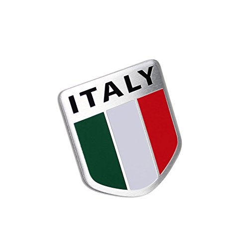 Generic Car Alloy Aluminum 3D Italy Italian Flag Emblem Badge Decals Sticker