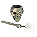 Design Toscano CL6676 Toilet Brush Set - Zombie Skull Flush Bathroom Decor - Toilet Bowl Brush