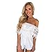 Kerio Women Off-Shoulder Clubwear Playsuit Sexy Bodycon Party Romper Jumpsuit