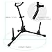 Eastar Saxophone Stand Portable Alto Sax Stand Includes 2 Detachable Pegs for Flute/Clarinet with Storage Bag, 3 in 1, EST-004, Black