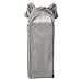 Elephant Grey Baby Hooded Plush Towel Cotton Baby Shower for Toddle Infant Girls and Boys by Babyplix