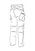 Helikon-Tex OTP Outdoor Tactical Pants - Water Resistant Ripstop Mens Cargo Pants - Outback Line - Lightweight, Hiking, Law Enforcement, Work Pants, Black Waist 34 Length 32