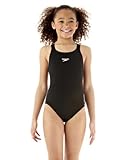 Speedo Girls Endurance Plus Medalist Swimsuit in Black or Red