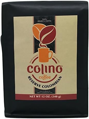 Exotic Natural Reserve Colombian Whole Bean Coffee Bag, Premium Gourmet Single Origin, Sun Dried, Artisan Roasted, Medium Roast, Colino Coffee. (12 Ounce)